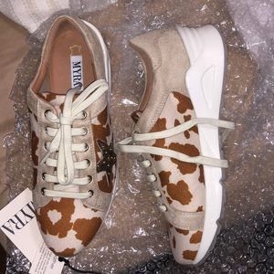 Myra hair on hide tennis shoes